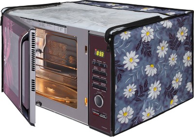 Glassiano Microwave Oven Cover(White, Grey)
