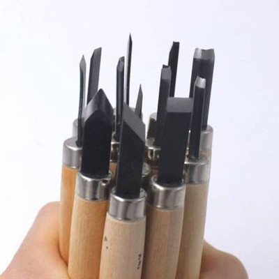 SIHMAR 12 Pcs Wood Carving Hand Chisel Tool Kit Set Wood Working