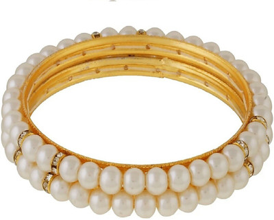 ENAA FASHION Alloy Gold-plated Bangle Set(Pack of 2)