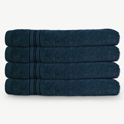 Swiss Republic Cotton 460 GSM Hand Towel(Pack of 4, Dark Blue)