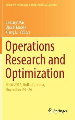 Operations Research and Optimization(English, Hardcover, unknown)
