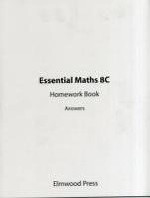 Essential Maths 8C Homework Answers(English, Paperback, White Michael)