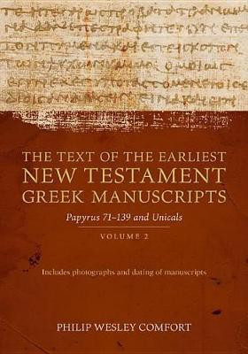 The Text of the Earliest New Testament Greek Man - Volume 2, Papyri 75-139 and Uncials(English, Hardcover, Comfort Philip)