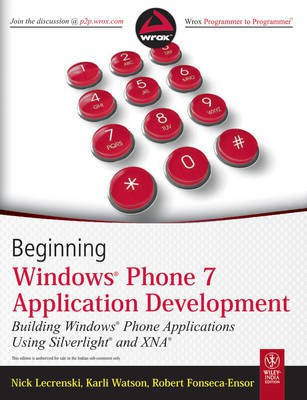 Beginning Windows Phone 7 Application Development, Building Windows Phone Applications Using Silverl(English, Paperback, Lecrenski Nick)