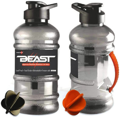 Gifts Carry 1500 ml Plastic Shaker(Pack of 2, Orange, Black)