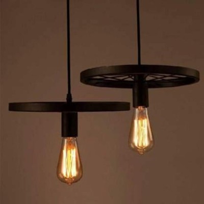 JUBILEE ANTIQUE WHEEL SHAPE DESIGN Pendants Ceiling Lamp(Black)