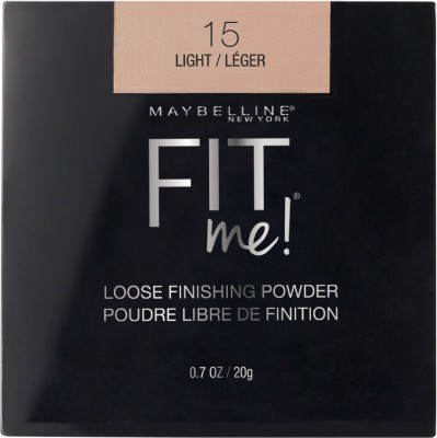 MAYBELLINE NEW YORK Fit me Loose Finishing Powder Compact(15 Light, 20 g)