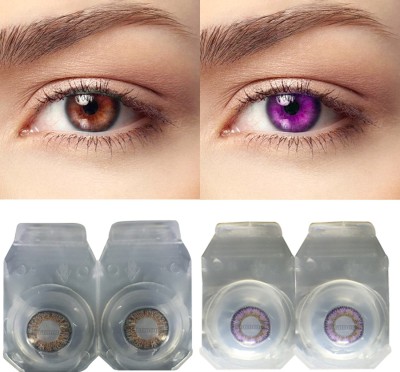 Diamond Eye Monthly Disposable(0.00, Colored Contact Lenses, Pack of 2)