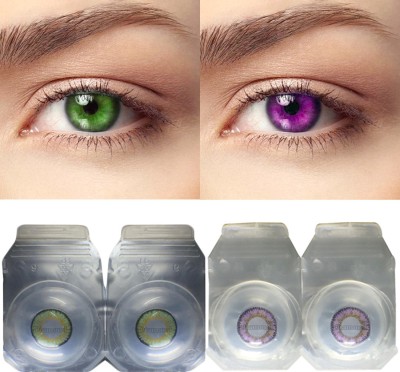 Diamond Eye Monthly Disposable(0.00, Colored Contact Lenses, Pack of 2)