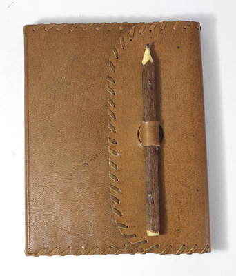 Camlon Exports Handcrafted Gift Regular Notebook Unruled 144 Pages(Brown)