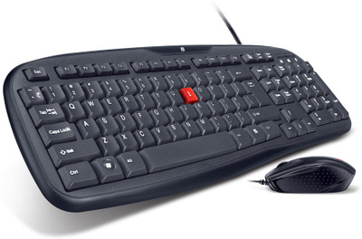 iball Wintop Deskset(USB V3.0 Keyboard + Mouse) Wired USB Standard Laptop Keyboard Compatible with Desktop, Laptop, Mac Deskset iBall Wintop USB V3.0(USB Keyboard + USB Mouse)(Black)
