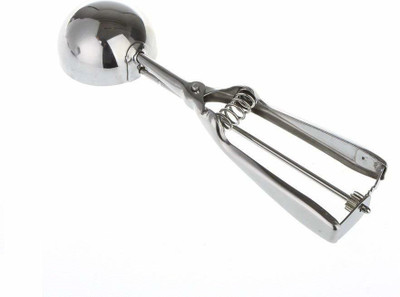 arks store Easy Handheld Multi Use Stainless Steel Ice Cream Scooper| Ice Cream Serving Spoon Scooper (Stainless Steel) Stainless Steel Ice-cream Spoon(Pack of 1)