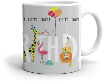 Kesri Gifts Happy Birthday Theme(kg-birth-012A) Ceramic Coffee Mug(325 ml)