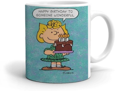 Kesri Gifts Happy Birthday Theme(kg-birth-081A) Ceramic Coffee Mug(325 ml)