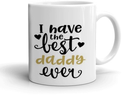 Kesri Gifts Best Daddy Ever Theme(kg-pmug-2274P) Ceramic Coffee Mug(325 ml)