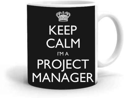 Kesri Gifts Project Manager Theme(kg-pmug-2044P) Ceramic Coffee Mug(325 ml)