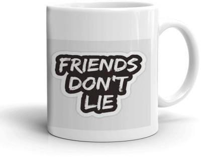 Kesri Gifts Friends Don't Lie Theme(kg-pmug-2748P) Ceramic Coffee Mug(325 ml)