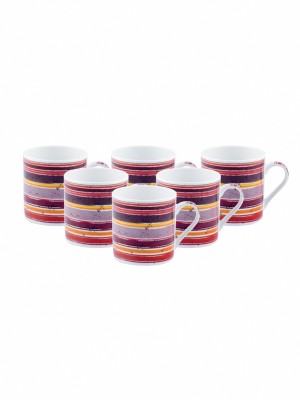 Goodhomes (Set of 6 mugs) Bone China Coffee Mug(220 ml, Pack of 6)