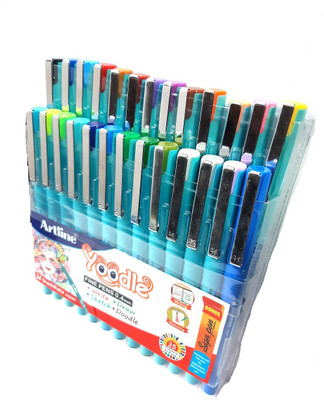 Artline FINELINER PEN Fineliner Pen(Pack of 25, Ink Color - Multicolor)