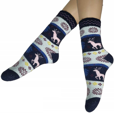 PinKit Women Printed Mid-Calf/Crew