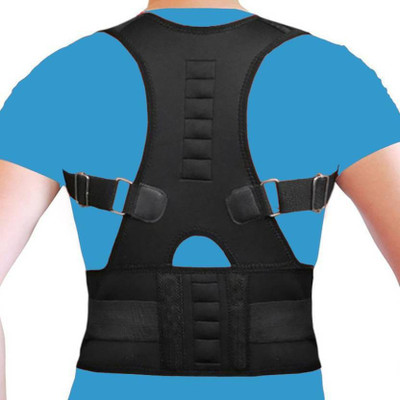 Antique Buyer Magnetic Back Brace Posture Corrector for Lower and Upper Back Pain Back Support Posture Corrector(Black)