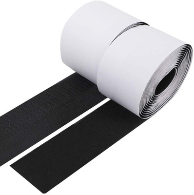 Royalkart Strong Self Adhesive Sticky Hook Stick-on Velcro(Black)