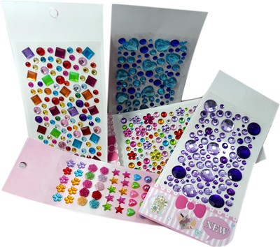 MAJESTIC BASKET Shining Stone Crystal Studs/ Stickers for Art & Craft