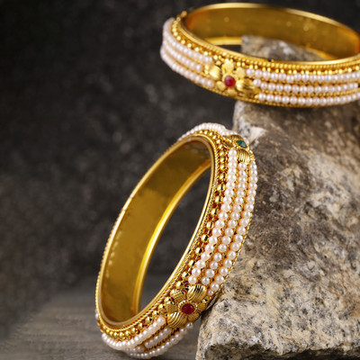 Sukkhi Alloy Gold-plated Bangle Set