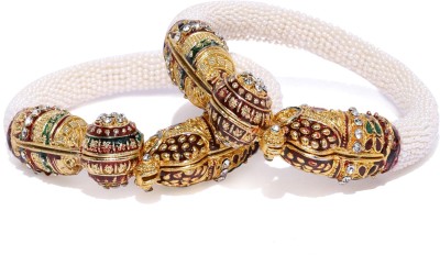 Sukkhi Alloy Pearl Gold-plated Bangle