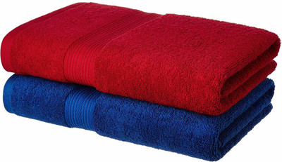 V.R.ENTERPRISES Microfiber 220 GSM Bath Towel(Pack of 2)