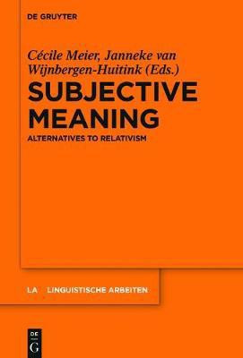 Subjective Meaning(English, Electronic book text, unknown)