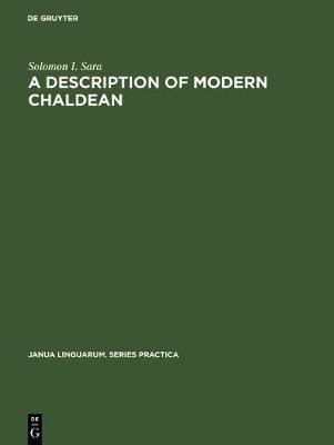A Description of Modern Chaldean(English, Electronic book text, Sara Solomon I.)