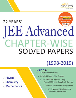 Wiley's 22 Years' Jee Advanced Chapter-Wise Solved Papers (1998 - 2019) 1 Edition(English, Paperback, unknown)