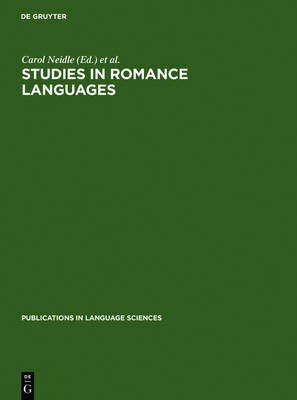 Studies in Romance Languages(English, Electronic book text, unknown)