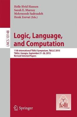 Logic, Language, and Computation(English, Paperback, unknown)