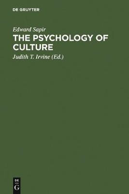 The Psychology of Culture(English, Electronic book text, Sapir Edward)