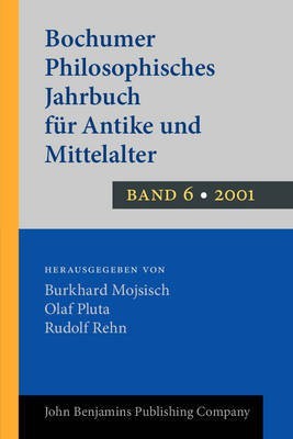 Bochumer Philosophisches Jahrbuch fur Antike und Mittelalter(German, Paperback, unknown)