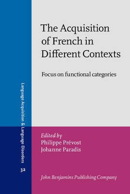 The Acquisition of French in Different Contexts(English, Hardcover, unknown)