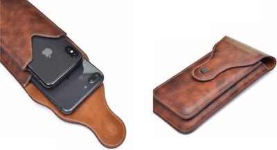 realtech Pouch for Realme 2 Pro(Brown, Dual Protection, Pack of: 1)