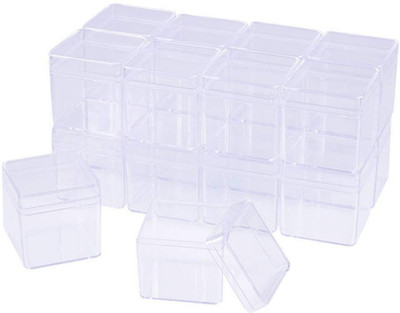 DIY Crafts Plastic Utility Container  - 0.2 L(Pack of 18, Multicolor)