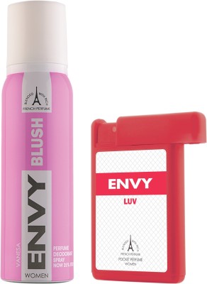 Envy Deo & Luv Pocket Perfume Combo Deodorant Spray  -  For Women  (138 ml, Pack of 2)