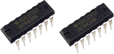 Technical hut 2 Pieces IC-7404 7404 NOT gate IC Electronic Components Electronic Hobby Kit