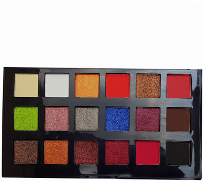 TUKAMCHA EYESHADOW PALETTE IN 18 COLOR FOR ALL SKIN TONE (AR0203-01) 16 g(MULTI COLOR)