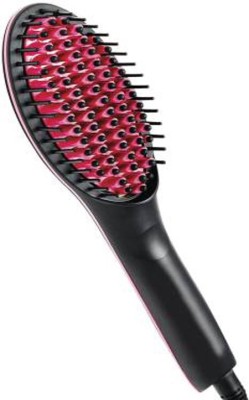 Fitaza Simply Straight Fast Ceramic Brush with Lcd Display Straightener Brush 519 Hair Hair Straightener(Black)