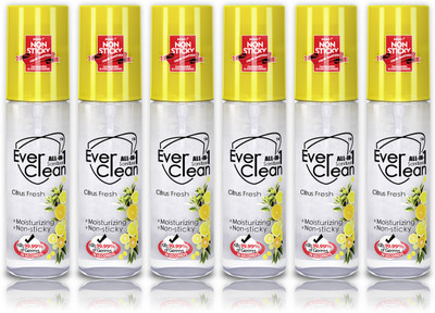 EverClean All In One Sanitizer Hand Sanitizer Pump Dispenser(6 x 50 ml)