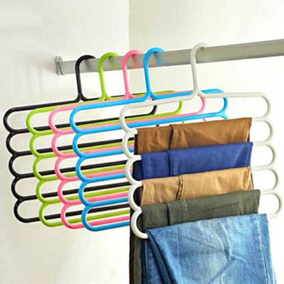 belldial Plastic Trousers Pack of 5 Hangers For  Trousers(Multicolor)