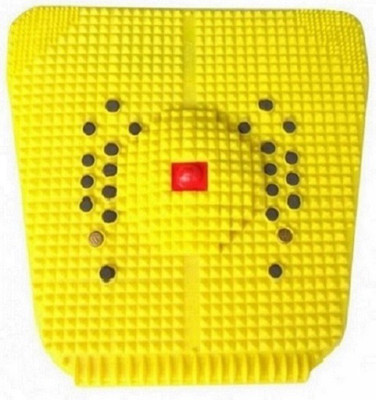 VATSMART JD73 ACUPRESSURE PYRAMIDS MAT BLOOD CIRCULATION MAGNETIC MAT Massager(Yellow)