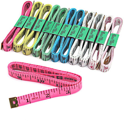 StealODeal |Set of 12| Top Quality 150cm Body Measuring Tailor Measurement Tape(150 cm)