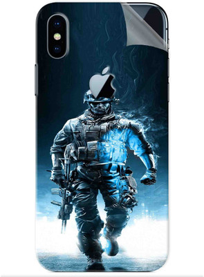 Snooky Apple iPhone X Mobile Skin(Multicolor)