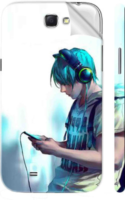 Snooky Samsung Galaxy Note 2 Mobile Skin(Blue)